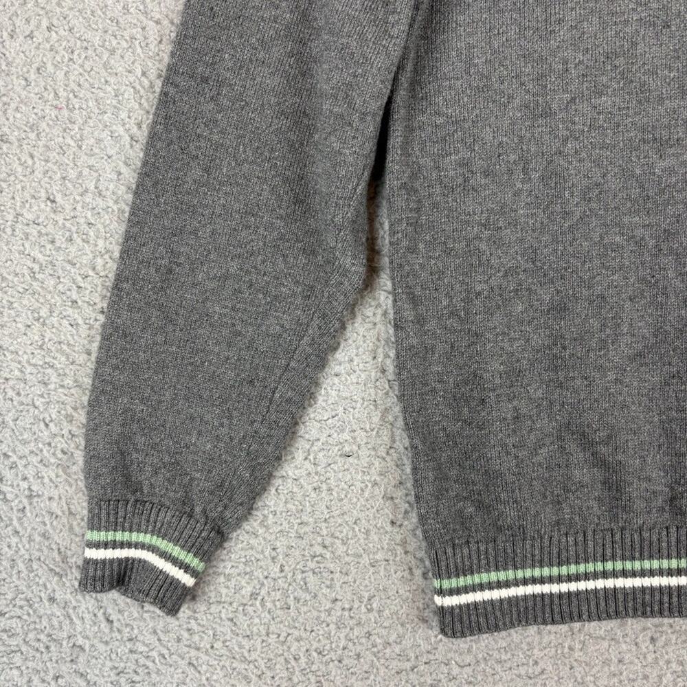 Janie and Jack Sweater Boys 10 Gray Dinosaur Stegosaurus Crewneck Knit Jurassic - Picture 4 of 11